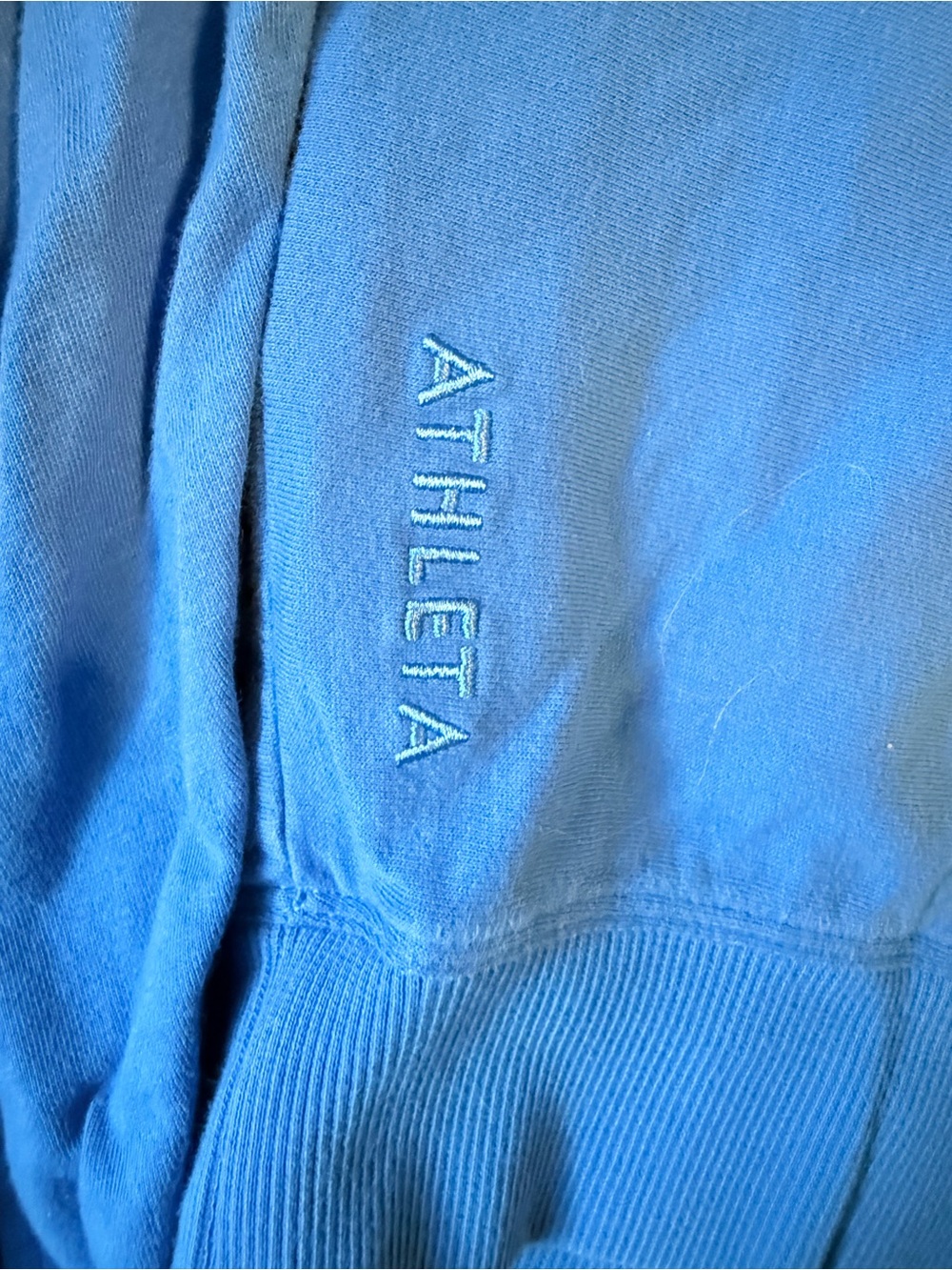 Athleta Move With Ease Off The Shoulder Top in Cerulean Blue - Picture 6 of 8